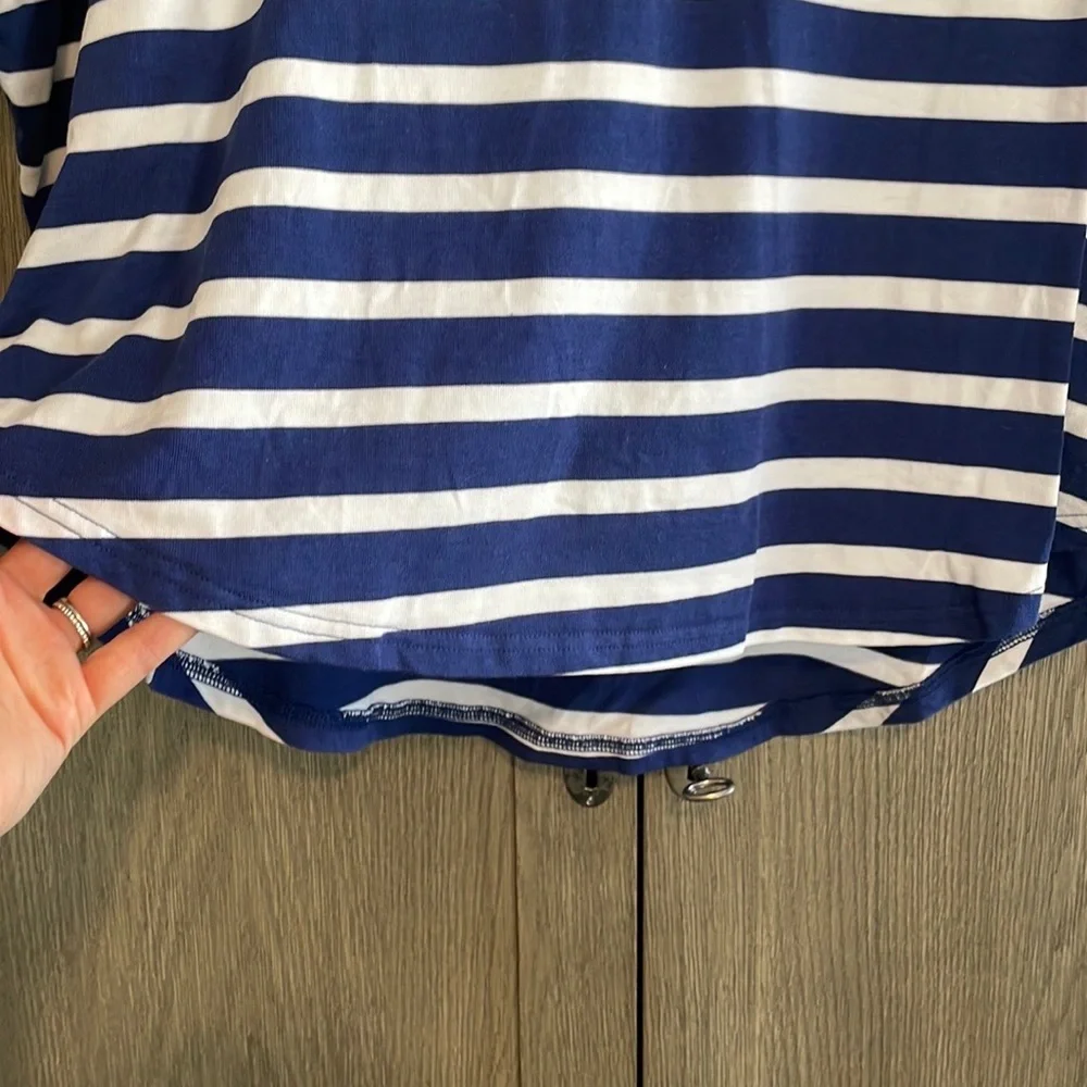 NWOT 🐳Vineyard Vines 🐳 3/4 Sleeve Collared Roomy Top, Women’s Large - Picture 4 of 5